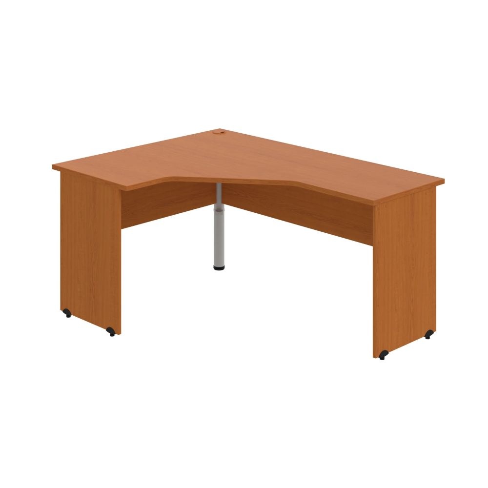 HOBIS kancelársky stôl pracovný tvarový, ergo pravý - GEV 60 P, čerešňa