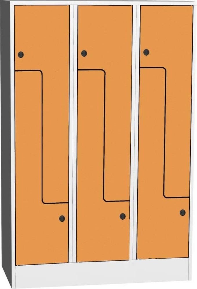 Šatníková skriňa Z SZS 43 AH, dvere HPL, oranžová