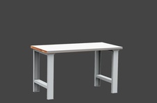 Dielenský stôl DPS 1701 s oplechovanou nerezovou pracovnou doskou