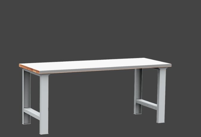 Dielenský stôl DPS 2701 s oplechovanou nerezovou pracovnou doskou