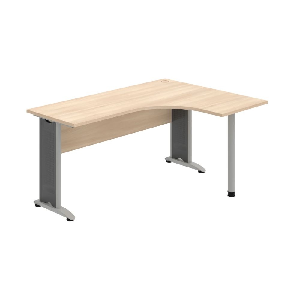 HOBIS kancelársky stôl pracovný tvarový, ergo ľavý - CE 60 L, agát