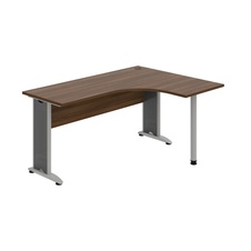 HOBIS kancelársky stôl pracovný tvarový, ergo ľavý - CE 60 L, orech