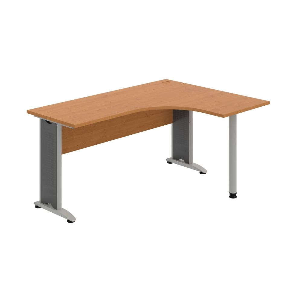 HOBIS kancelársky stôl pracovný tvarový, ergo ľavý - CE 60 L, jelša