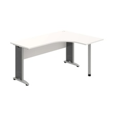 HOBIS kancelársky stôl pracovný tvarový, ergo ľavý - CE 60 L, biela