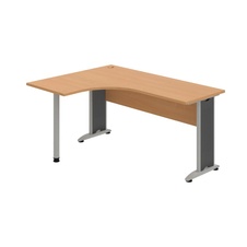 HOBIS kancelársky stôl pracovný tvarový, ergo pravý - CE 60 P, buk