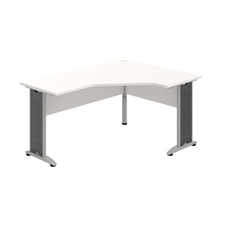 HOBIS kancelársky stôl pracovný tvarový, ergo ľavý CEV 60 L, biela
