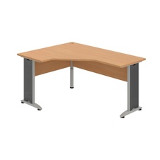 HOBIS kancelársky stôl pracovný tvarový, ergo pravý - CEV 60 P, buk