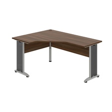 HOBIS kancelársky stôl pracovný tvarový, ergo pravý - CEV 60 P, orech