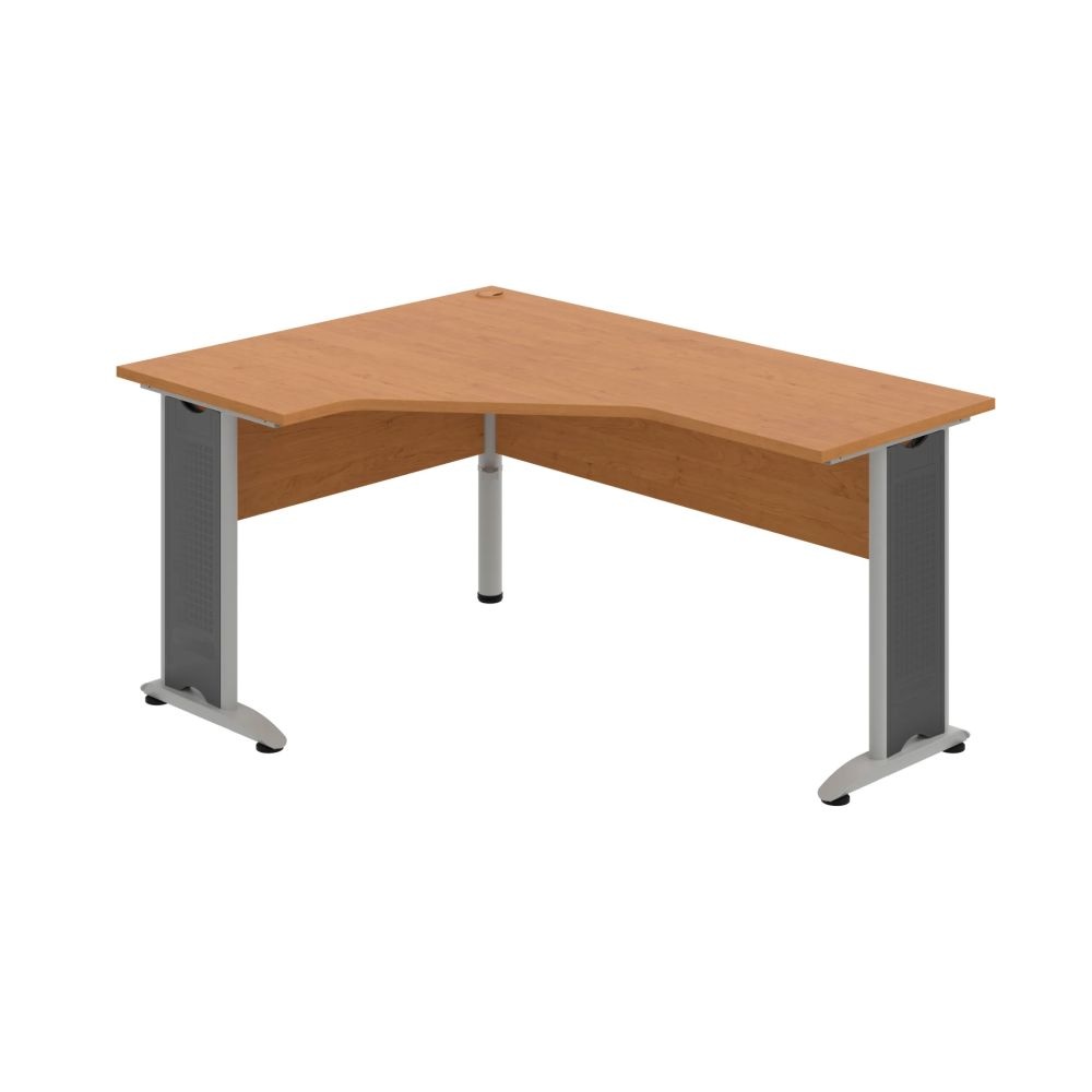 HOBIS kancelársky stôl pracovný tvarový, ergo pravý - CEV 60 P, jelša