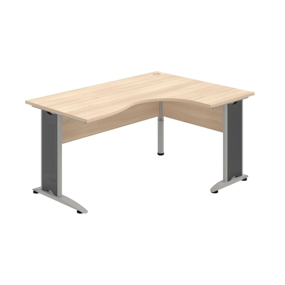 HOBIS kancelársky stôl pracovný tvarový, ergo ľavý - CE 2005 L, agát