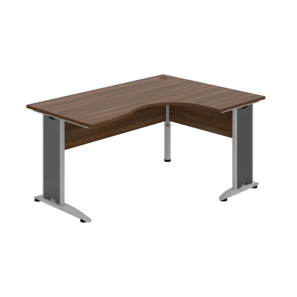 HOBIS kancelársky stôl pracovný tvarový, ergo ľavý - CE 2005 L, orech
