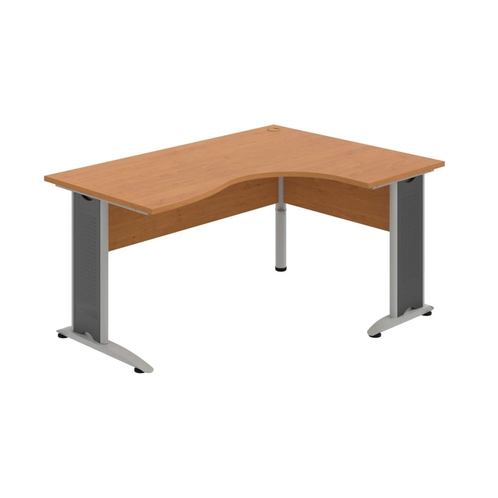 HOBIS kancelársky stôl pracovný tvarový, ergo ľavý - CE 2005 L, jelša