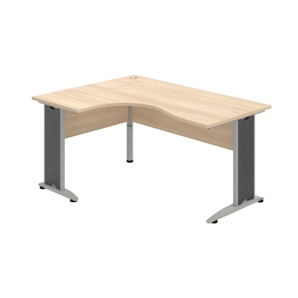 HOBIS kancelársky stôl pracovný tvarový, ergo pravý - CE 2005 P, agát