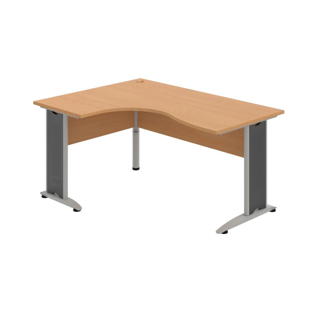 HOBIS kancelársky stôl pracovný tvarový, ergo pravý - CE 2005 P, buk