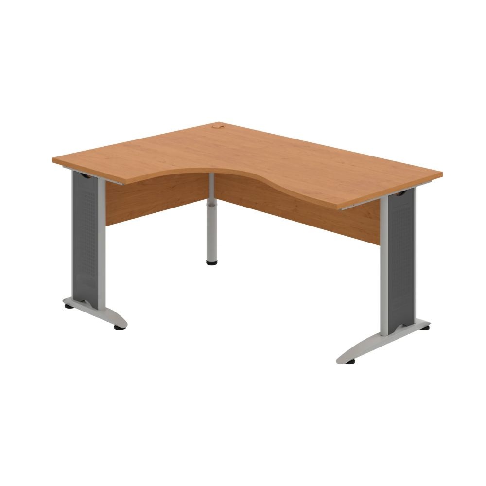 HOBIS kancelársky stôl pracovný tvarový, ergo pravý - CE 2005 P, jelša