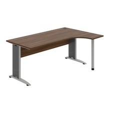 HOBIS kancelársky stôl pracovný tvarový, ergo ľavý - CE 1800 L, orech