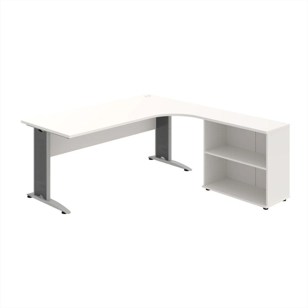 HOBIS kancelársky stôl pracovný, zostava ľavá - CE 1800 HL, biela