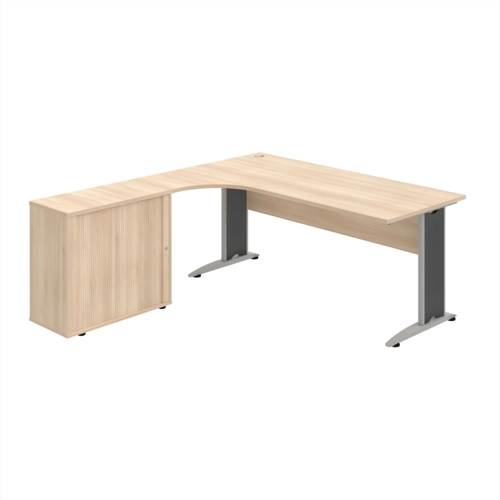HOBIS kancelársky stôl pracovný, zostava pravá - CE 1800 HR P, agát