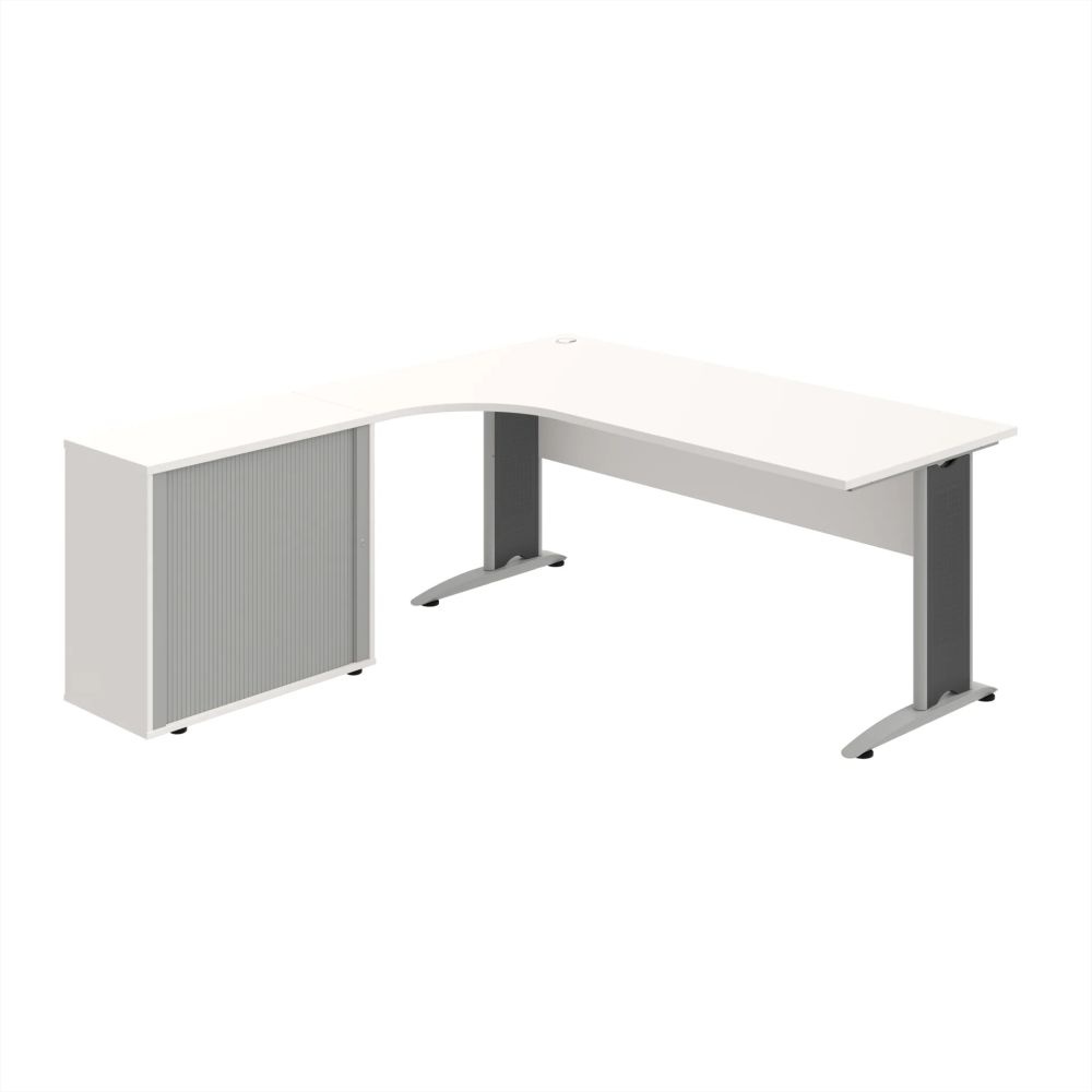 HOBIS kancelársky stôl pracovný, zostava pravá - CE 1800 HR P, biela