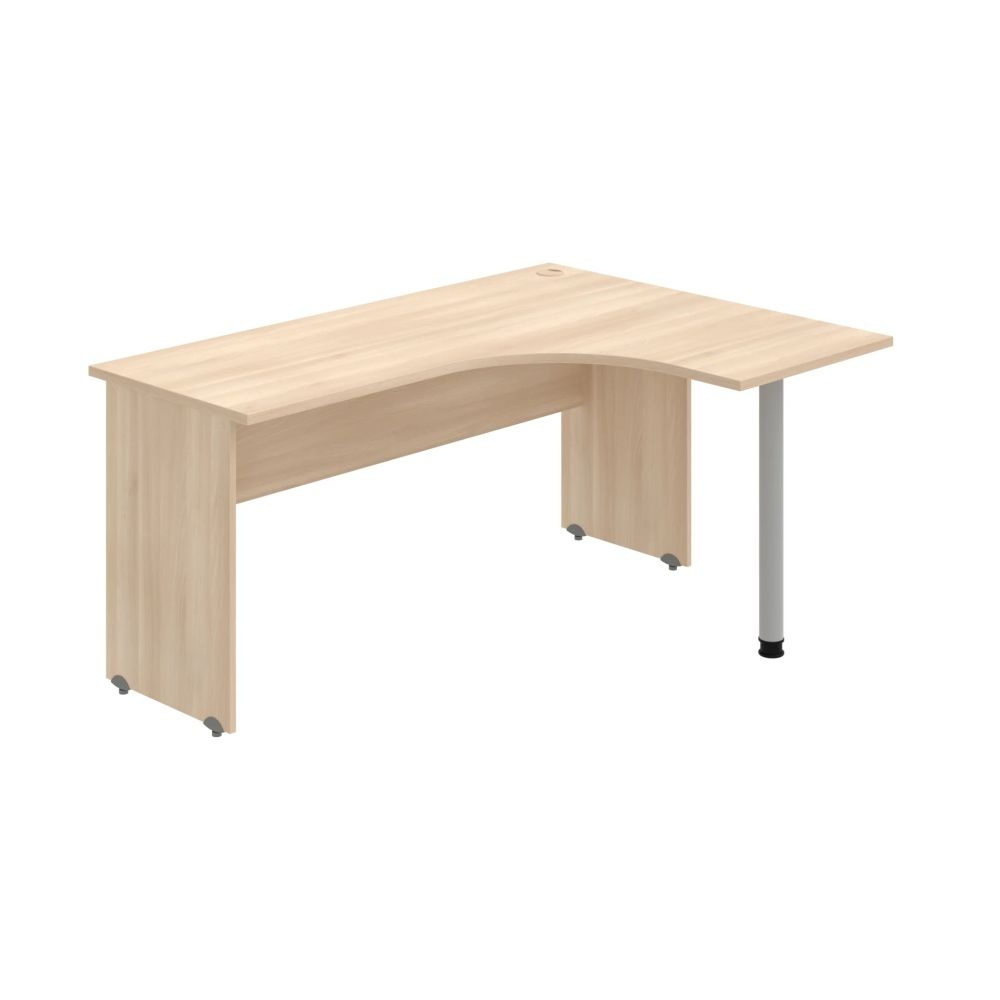 HOBIS kancelársky stôl pracovný tvarový, ergo ľavý - GE 60 L, agát