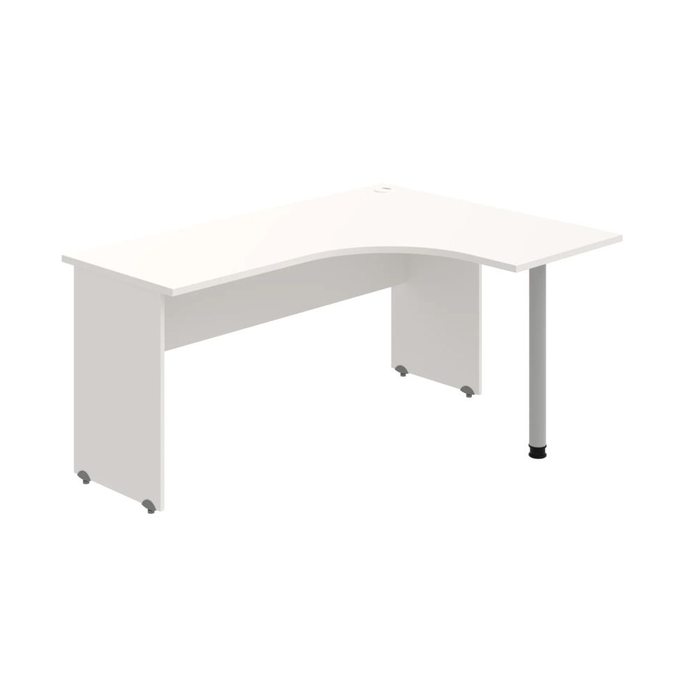 HOBIS kancelársky stôl pracovný tvarový, ergo ľavý - GE 60 L, biela