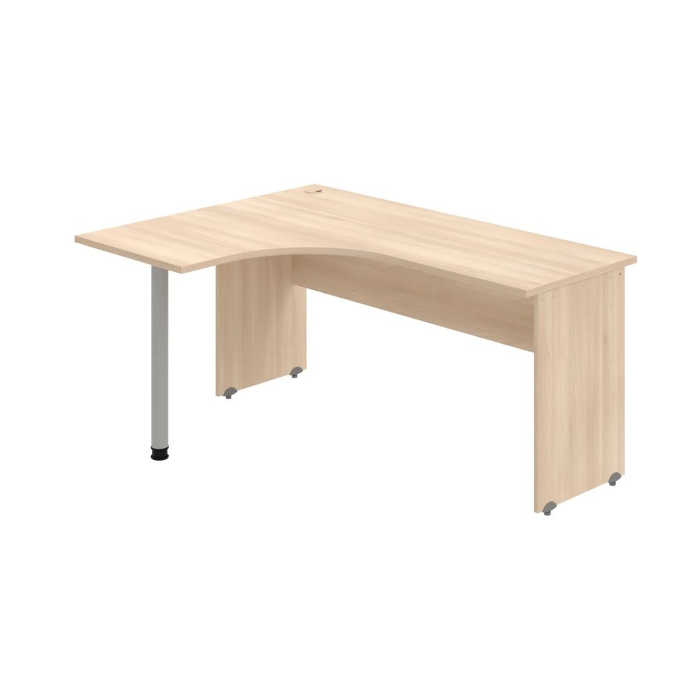 HOBIS kancelársky stôl pracovný tvarový, ergo pravý - GE 60 P, agát
