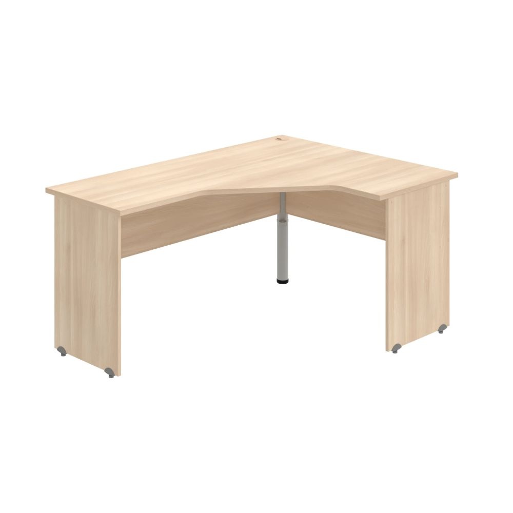 HOBIS kancelársky stôl pracovný tvarový, ergo ľavý - GEV 60 L, agát