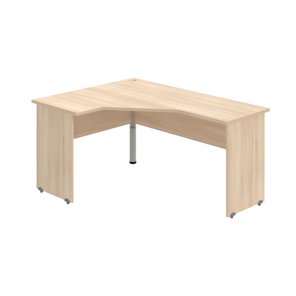 HOBIS kancelársky stôl pracovný tvarový, ergo pravý - GEV 60 P, agát