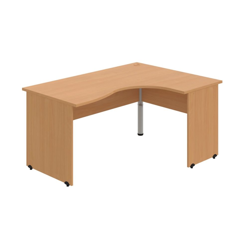HOBIS kancelársky stôl pracovný tvarový, ergo ľavý - GE 2005 L, buk