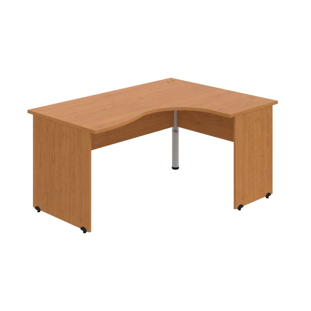 HOBIS kancelársky stôl pracovný tvarový, ergo ľavý - GE 2005 L, jelša