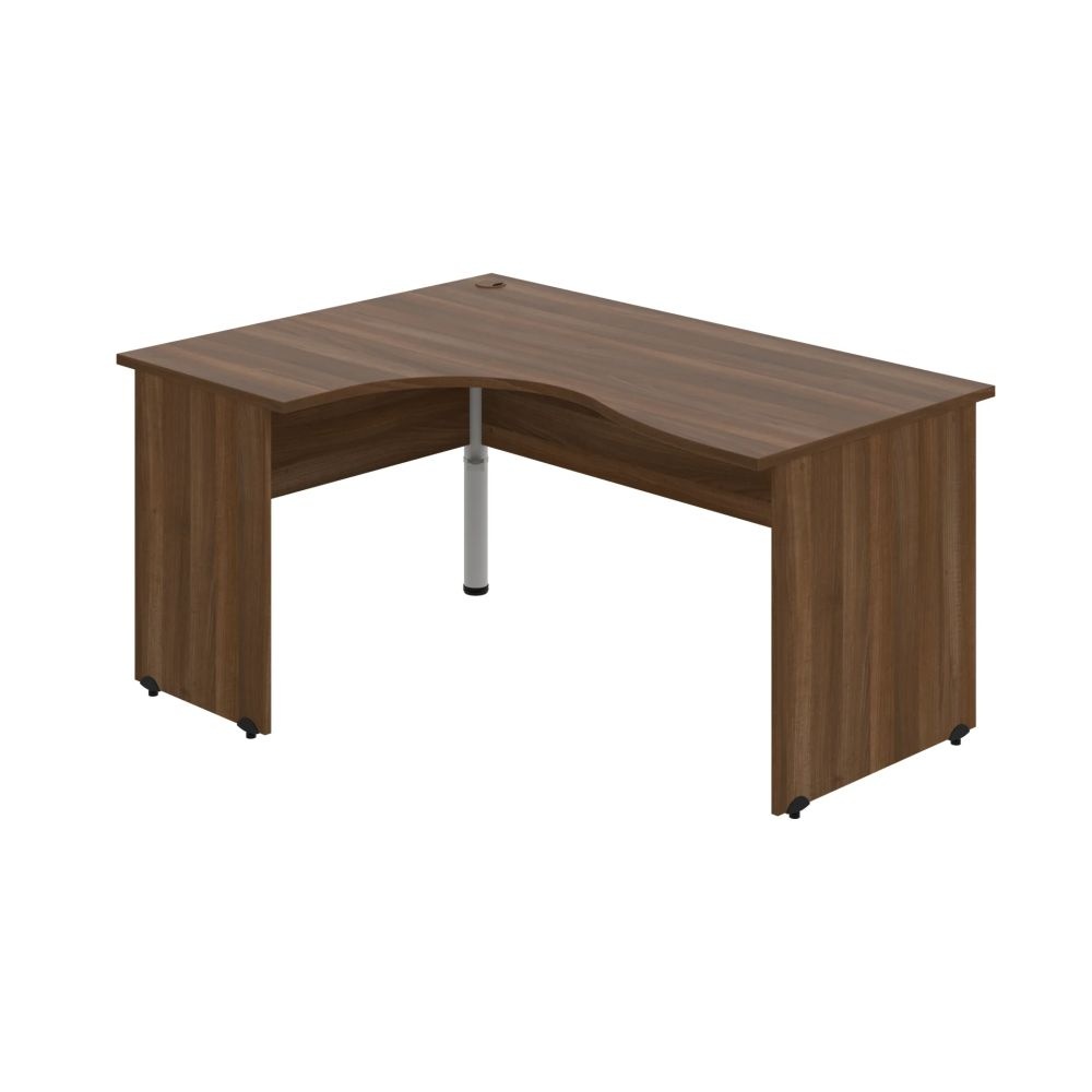 HOBIS kancelársky stôl pracovný tvarový, ergo pravý - GE 2005 P, orech