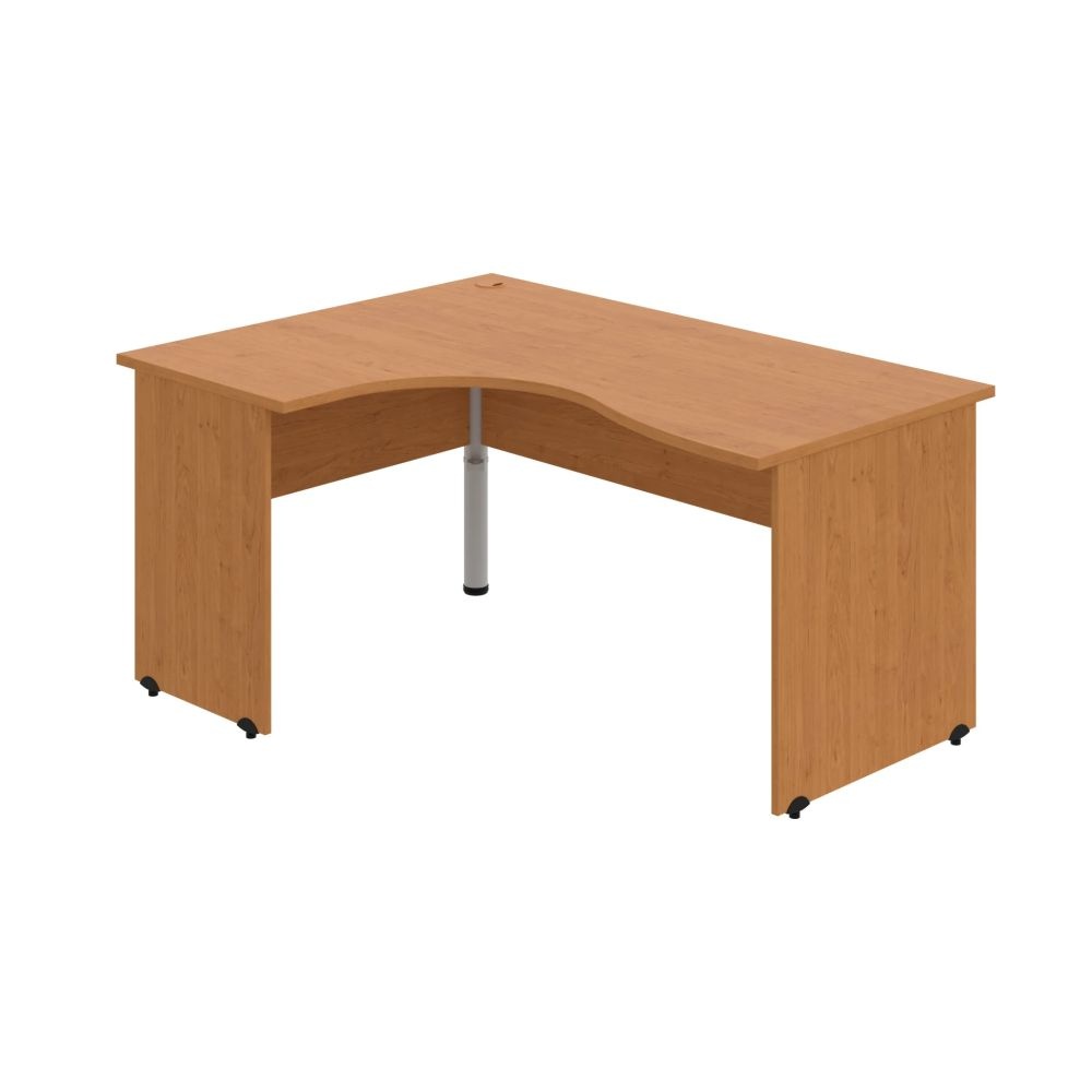 HOBIS kancelársky stôl pracovný tvarový, ergo pravý - GE 2005 P, jelša
