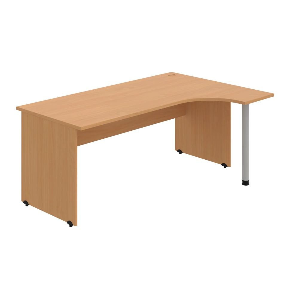 HOBIS kancelársky stôl pracovný tvarový, ergo ľavý - GE 1800 L, buk