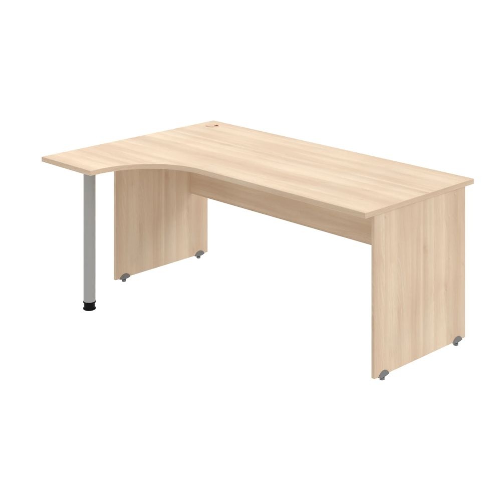 HOBIS kancelársky stôl pracovný tvarový, ergo pravý - GE 1800 P, agát