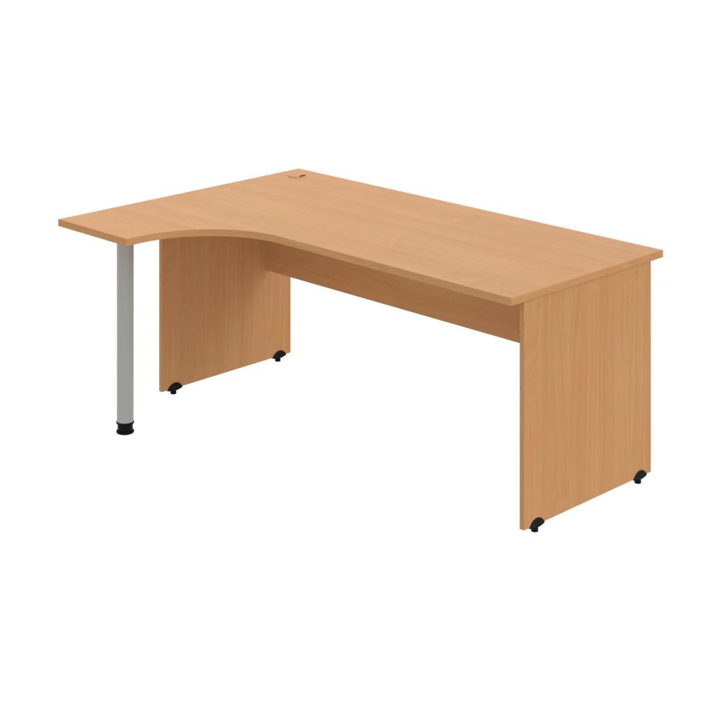 HOBIS kancelársky stôl pracovný tvarový, ergo pravý - GE 1800 P, buk