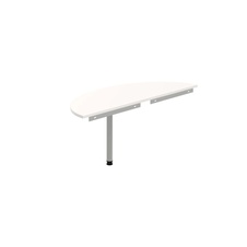 HOBIS prídavný stôl zakončovací oblúk - GP 160, biela