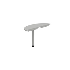 HOBIS prídavný stôl zakončovací oblúk - GP 120, sivá