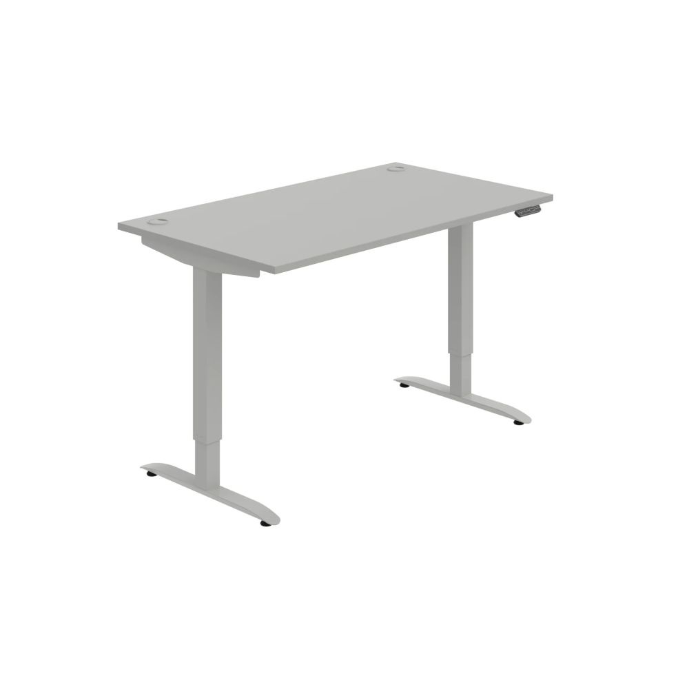 HOBIS výškovo nastaviteľný stôl 140 cm, pamäť.ovlád. - MOTION MS 2M 1400, sivá
