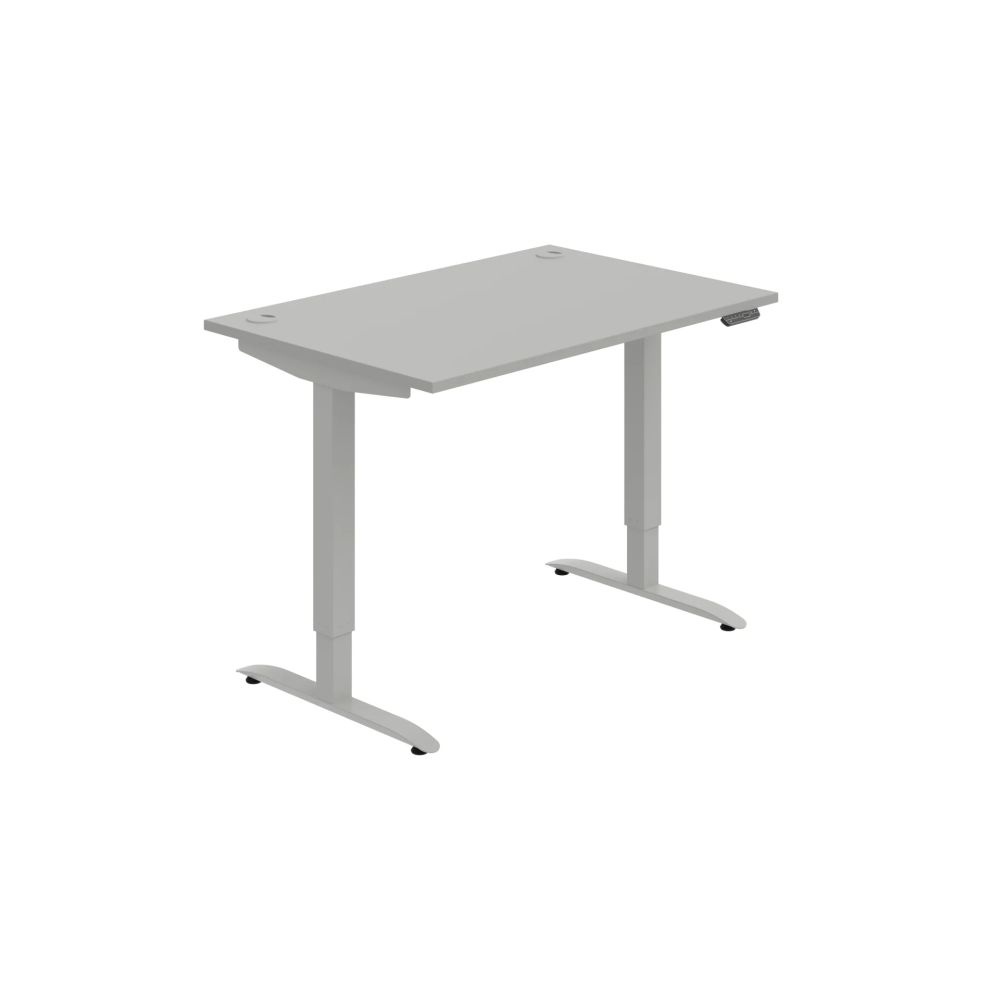 HOBIS výškovo nastaviteľný stôl 120 cm, pamäť.ovlad. - MOTION MS 2M 1200, sivá