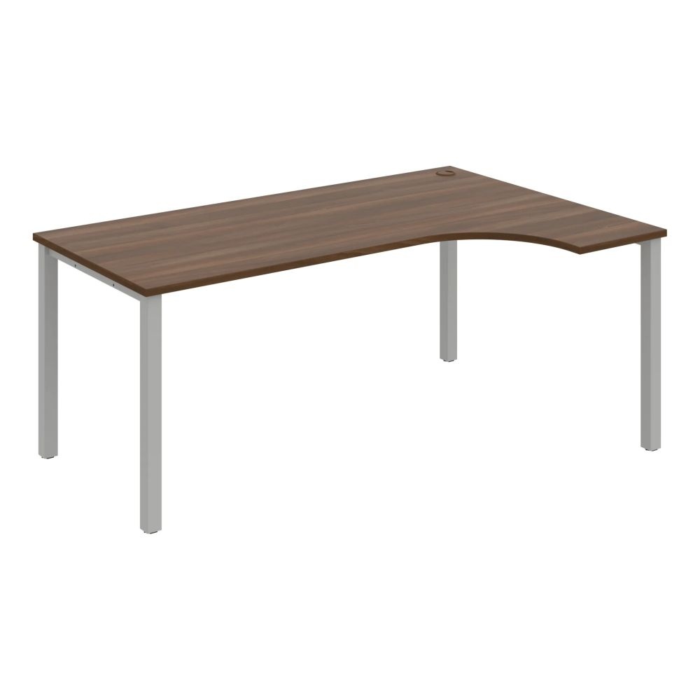 HOBIS kancelársky stôl, ergo ľavý - UE 1800 L, orech