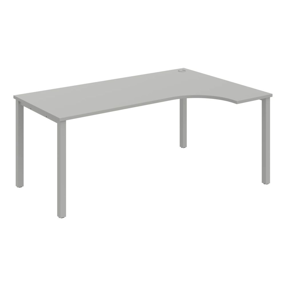 HOBIS kancelársky stôl, ergo ľavý - UE 1800 L, sivá