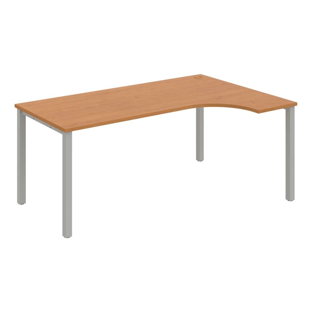 HOBIS kancelársky stôl, ergo ľavý - UE 1800 L, jelša