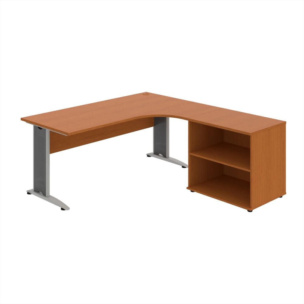 Kancelársky stôl pracovný, zostava ľavá - CE 1800 60 HL, čerešňa