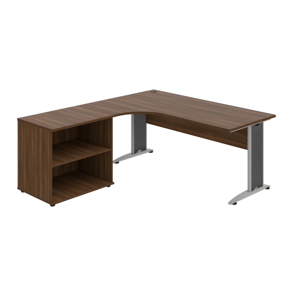 Kancelársky stôl pracovný, zostava pravá - CE 1800 60 HP, orech