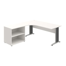 Kancelársky stôl pracovný, zostava pravá - CE 1800 60 HP, biela