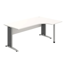 Kancelársky stôl pracovný, ľavé prevedenie - CE 1800 60 L, biela