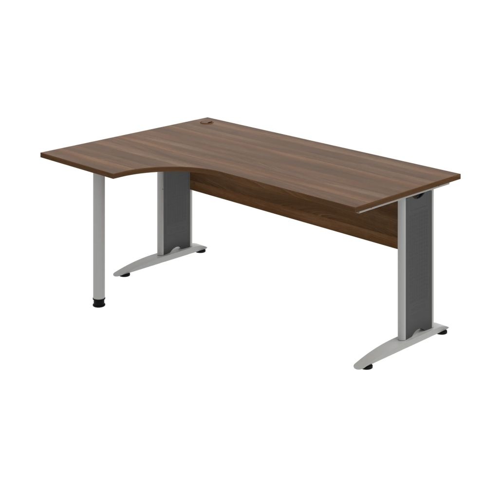 Kancelársky stôl pracovný, pravé prevedenie - CE 1800 60 P, orech
