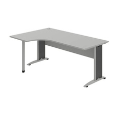 Kancelársky stôl pracovný, pravé prevedenie - CE 1800 60 P, šedá
