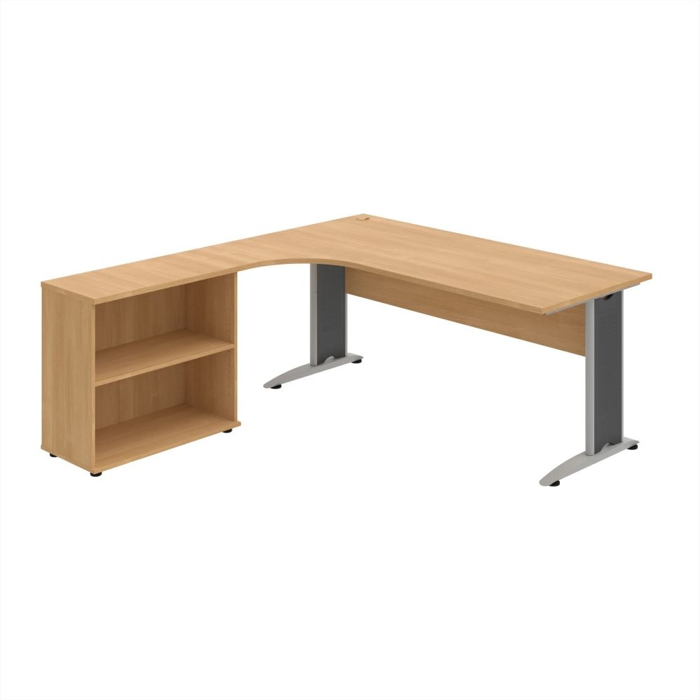 HOBIS kancelársky stôl pracovný, zostava pravá - CE 1800 HP, dub