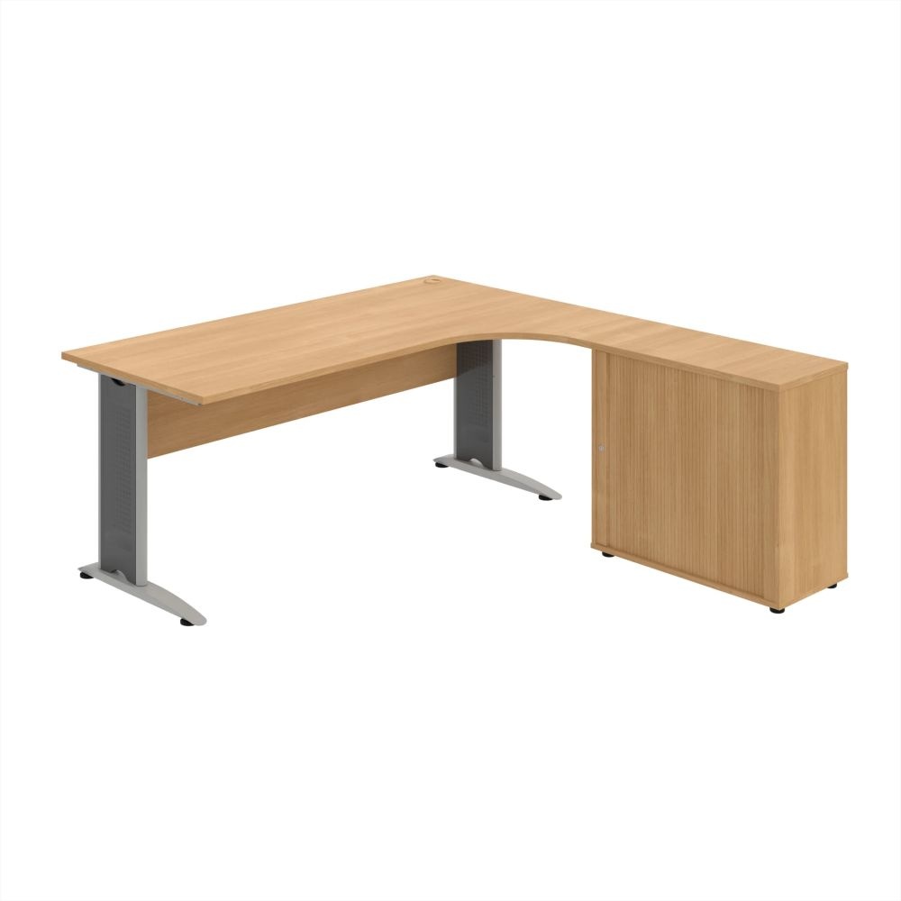 HOBIS kancelársky stôl pracovný, zostava ľavá - CE 1800 HR L, dub